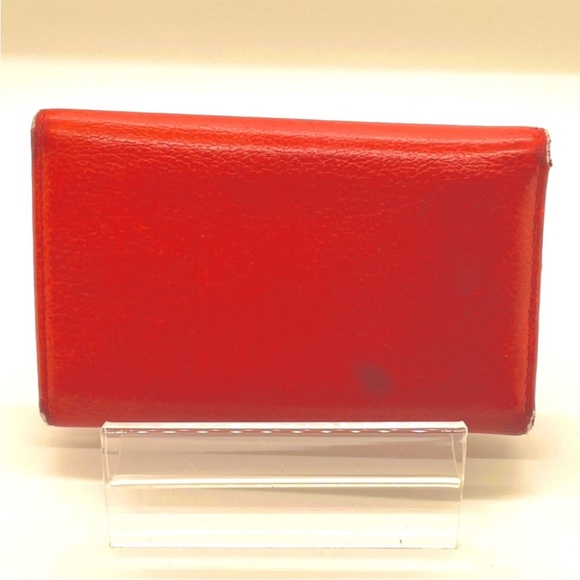CHANEL Camellia CC Logo Red Lambskin 6 Key Case - Picture 7 of 7